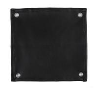 Almohadilla aislante resistente al fuego para exteriores, alfombrilla de fibra de vidrio de silicona de doble cara con ojales de esquina para camping, senderismo, barbacoa, estufa, escudo térmico (S)