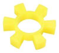 Almohadilla amortiguadora de acoplamiento hexagonal en forma de T con diseño de flor de ciruelo, de poliuretano duradero, for rueda de bomba de agua de maquinaria industrial.(105X52X21)