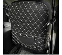 Almohadilla Anti-Patada para Coche para Dodge Viper SRT-10 SRT10 2003-2011, Protector Respaldo Asiento Coche Cuero con Bolsillo,Long*1