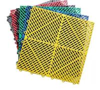 Almohadilla Anticaídas for Ventanas, Alfombrilla De Drenaje Antideslizante De Plástico Entrelazado, Tapete Modular De Rejilla, para Balcones Escaleras Valla Jaula(Blue,10 PCS)