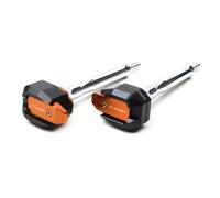 Almohadilla antichoque Protector De Carenado Deslizante Motocicleta para Kawasaki Z250 Z300 2013-2017(Orange Z250)