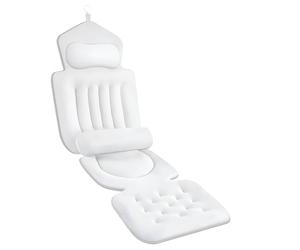 Almohadilla antideslizante de drenaje rápido para bañeras, incluyendo lumbar ergonómica para reducir la fatiga, asegurando la salud y la seguridad de la tina antideslizante