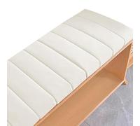 Almohadilla antideslizante lavable para uso en interiores y exteriores, almohadilla extraíble para asiento de columpio, color blanco, 160 x 35 cm, ideal para malestar y bancos de jardín