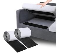Almohadilla antideslizante para cojín, cinta de velcro enrollada con adhesivo para reducir eficazmente el deslizamiento de los cojines del sofá (10 cm x 3 m, negro)