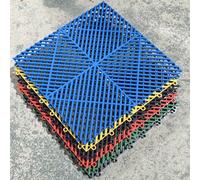 Almohadilla Antirrobo for Ventanas con Bridas, Baldosas Entrelazadas De Drenaje De 40 X 40CM, Alfombrillas De Drenaje De Empalme Modulares De PP for Balcones(Green,5 PCS)