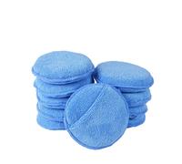 Almohadilla aplicadora de cera de microfibra, herramienta de limpieza para automóviles, almohadillas de pulido y abrillantado de alta absorción y
