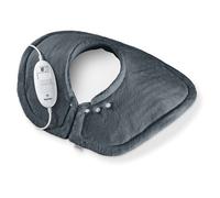 Beurer HK 66 Cosy Almohadilla eléctrica para hombros y cuello, almohadilla eléctrica de forma anatómica con cierre magnético, 3 niveles de temperatura con mecanismo de desconexión automática, lavable