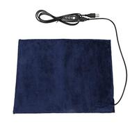 Almohadilla calefactora, 5V 2A USB Calentador de tela eléctrico plegable Elemento calefactor para ropa Asiento Calentador de mascotas, fácil de limpiar, 24x30cm 45