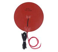 Almohadilla calefactora circular de silicona, almohadilla calefactora redonda suave y Flexible con resistencia a la abrasión para impresora 3D, 120W (DC24V)