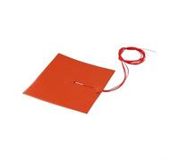 Almohadilla calefactora de silicona de 200 mm x 200 mm, 400 W con termistor de 100 K, estera de calefacción flexible IP68 impermeable para cama de impresora 3D, naranja (220 V)