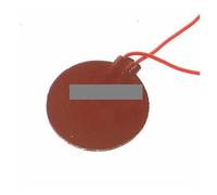 Almohadilla calefactora de silicona flexible redonda de 24 V CC, 250 mm y 180 W for cables eléctricos de tanques de aceite