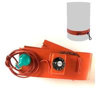 Almohadilla calefactora de tambor ajustable con pantalla digital, control de temperatura para calefacción y regulación del barril