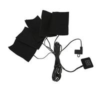 Almohadilla calefactora eléctrica USB para ropa, elemento calefactor de 5 uds., herramienta calentadora de temperatura ajustable para invierno frío al aire libre