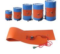 Almohadilla Calefactora para Barriles,Calentador de Barril Aceite de Miel Banda,Silicona Almohadilla Calefactora Banda con Termostato Giratorio Ajustable (Size:200L 1740*125/1000W,Color:Rotary button)