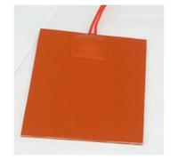 Almohadilla calefactora rectangular de silicona flexible de 12 V CC 80 x 100 mm, 20 W para tanque de aceite, cables eléctricos, accesorios de fontanería