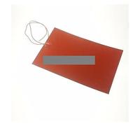 Almohadilla calefactora rectangular de silicona flexible de 12 V CC 80 x 100 mm, 25 W para cables eléctricos de tanque de aceite