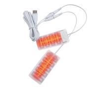 Almohadilla Calefactora USB 2 Unidades - Película Calefactora Portátil | Calentadores Para Guantes Eléctricos Invierno | Calienta Manos Y Pies 30-45°C | Económica, Reutilizable, Hoja De Calor Segura P