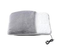 Almohadilla Calentadora De Pies Calentador USB Para Pies Calentador Portátil - Estera Calefactora De Franela Eléctrica | Almohada De Bajo Consumo Para Acampar, Oficina, Spa, Dormitorio, Desplazamiento