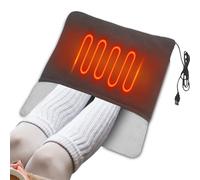 Almohadilla calentadora de pies eléctrica con felpa - Almohadilla térmica eléctrica para pies - Cómodos accesorios para el hogar para hombres y mujeres para dormitorios, universidades, apartamen