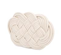 Almohadilla caliente, posavasos para taza de tejido, alfombrilla para salvamanteles, alfombrilla para taza, alfombrilla para café, para cocina, para cocinar(Oval)