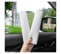 Almohadilla cinturón Funda Universal Para Cinturón De Seguridad De Coche Protector Correa Hombro Ajustable Para Asiento 2 Uds Protector de cinturón(2PCS-Ice silk White)