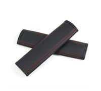 Almohadilla cinturón Para Dacia Para Duster 3 2024 2025 Cubiertas De Cinturón Seguridad Cuero Para Coche Estilo Interior 2 Uds(Black Red)