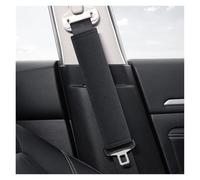 Almohadilla cinturón Para Hyundai Para Tucson Para Accent Para Elantra Para Santa Para Fe Cinturón Seguridad Cuero Ante Cubierta Hombro Protector de cinturón(Black)