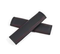 Almohadilla cinturón Para Mazda Skyactiv CX3 CX5 CX8 3 Axela 6 Atenza 2 Uds Fundas Cuero Cinturón Seguridad Coche Accesorios Interiores Protector de cinturón(Black Red)