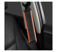 Almohadilla cinturón Para Toyota GR Sport Gazoo Racing para Yaris 86 para Corolla Hilux para Supra C-HR cubierta de hombro de seguridad para coche Protector de cinturón(2pcs-orange)