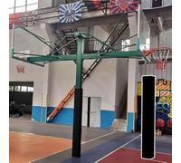 Almohadilla cuadrada de bloqueo de baloncesto para todo tipo de clima, acolchado protector de 6.5 pies de alto para poste de apoyo, almohadilla de entrenamiento de baloncesto de 2.5 mm de grosor