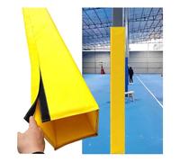 Almohadilla Cuadrada For Poste De 7 Pies De Alto, Acolchado Grueso Envolvente Alrededor del Poste De 1,2 Pulgadas, Cubierta Protectora For Poste De Estacionamiento(Yellow,ID 7.5x7.5)