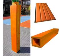 Almohadilla Cuadrada para Postes De Baloncesto De 71", Acolchado De Espuma Suave De 4 Lados para Poste De Baloncesto, Cubierta Protectora Envolvente para Postes(Orange,1PC Diameter 7 x7 Inch)