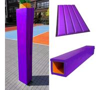 Almohadilla Cuadrada para Postes De Baloncesto De 71", Acolchado De Espuma Suave De 4 Lados para Poste De Baloncesto, Cubierta Protectora Envolvente para Postes(Purple,1PC Diameter 6x6 Inch)