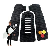 Almohadilla de agarre para tabla de surf, 3 hojas de tracción, cubiertas antideslizantes para cubierta, almohadillas de espuma EVA recortables, agarre adhesivo para tablas de pescado, longboards