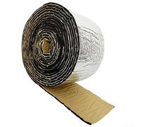 Almohadilla de aislamiento acústico para coche, 25 x 1000 cm, lámina de aluminio, algodón, amortiguamiento de sonido, a prueba de humedad, tapete de aislamiento de ruido de audio