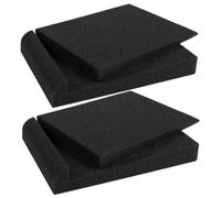 Almohadilla de aislamiento de subwoofer, almohadillas de aislamiento de monitor de estudio, altavoces de 4 pcs de 4 pulgadas espuma acústica acústica almohadillas de sonido en ángulo ajustable de alt