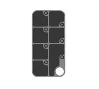 Almohadilla de almacenamiento de tornillos de aluminio, tapete de 7 zonas con secciones etiquetadas para mantenimiento de y teléfono, bandeja de reparación de cámara para evitar pequeñas pérdidas