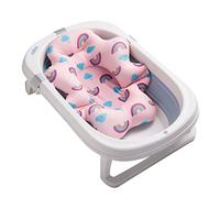 Almohadilla de Almohada para Bañera de bebé, Estructura de Malla de 3 Puntos, Protección Estable de la Columna Vertebral, Estera Flotante para Bañera de bebé para Bañera de Niños