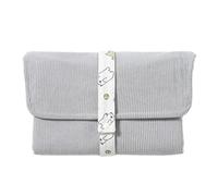 Almohadilla de alteración de pañales acanalada extremadamente suave, impermeable, respaldo de TPU, flexible, denso, 31 x 20 cm, almohadilla de alteración de pañales acanalada esencial de viaje