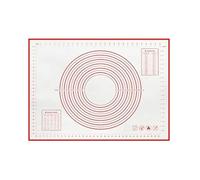 Almohadilla de amasar silicona gran tamaño 60 cm, antiadherente, for repostería, crepes, masa pizza, tapete for cocinar en la cocina Para Hacer Pasteles Y Masas(Red,40x60cm)