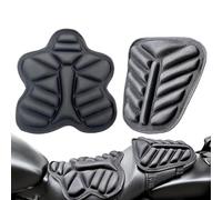 Almohadilla de asiento de gel para motocicleta, cojín de asiento de pasajero de motocicleta, transpirable 3D y absorción de golpes, almohadillas universales suaves de panal para paseos largos