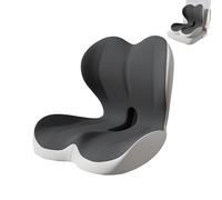 Almohadilla de asiento moldeada con mucha gente, tela ventilada, antideslizante, base antideslizante, enmienda, almohada ergonómica para silla con lumbar