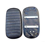 Almohadilla de asiento trasero de bicicleta eléctrica con piel sintética impermeable y respaldo opcional para paseos de pasajeros (B)