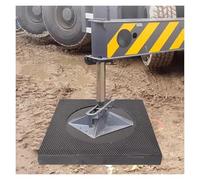 Almohadilla de aterrizaje apilable e irrompible para grúa, camión de auxilio de grúa, con mango ergonómico para un fácil transporte y nivelación segura
