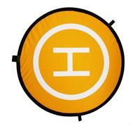 Almohadilla de aterrizaje para drones, portátil, plegable, de nailon con diseño impermeable y resistente al viento, tiras reflectantes y estacas de tierra para drones, incluyendo para DJI