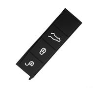 Almohadilla de botón de carcasa de goma PU, para Porsche, para Panamera, para Cayenne 911, Taycan 2017-2020, negro (B)