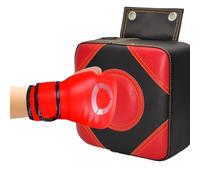 Almohadilla de Boxeo Portátil, Wall Target Punch Saco Boxeo Cuero PU, Esponja Elástica, Almohadilla de Objetivo de Enfoque, para Gimnasio, Entrenamiento de Boxeo, Hogar