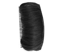 Almohadilla de cabello esponjosa invisible para largo Capilla de cabello natural para volumen para volumen alza de cabello bulto transpirable cabello para mujeres niñas negras, formas de moño