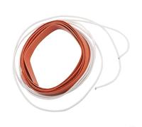Almohadilla de calefacción de silicona de 150 W 24 V, cable flexible para calentador de espacio con cable desmontable de 1 m para descongelar y quitar parabrisas, naranja y