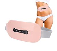 Almohadilla de Calefacción Para El Período 3 Engranajes, Almohadilla de Calefacción Eléctrica, Cinturón de Calefacción Para Soporte de Cintura Para Alivio Del Dolor de Calambres Menstruales (Rosa)